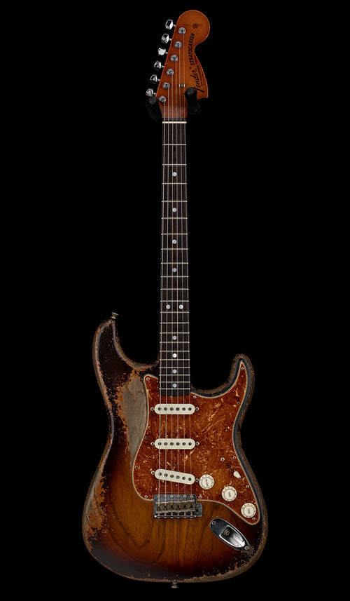 Used Fender Custom Shop Masterbuilt Dale Wilson '69 Stratocaster Heavy Relic (2019) - Chocolate 3-Color Sunburst #43853 with Original Hard Case