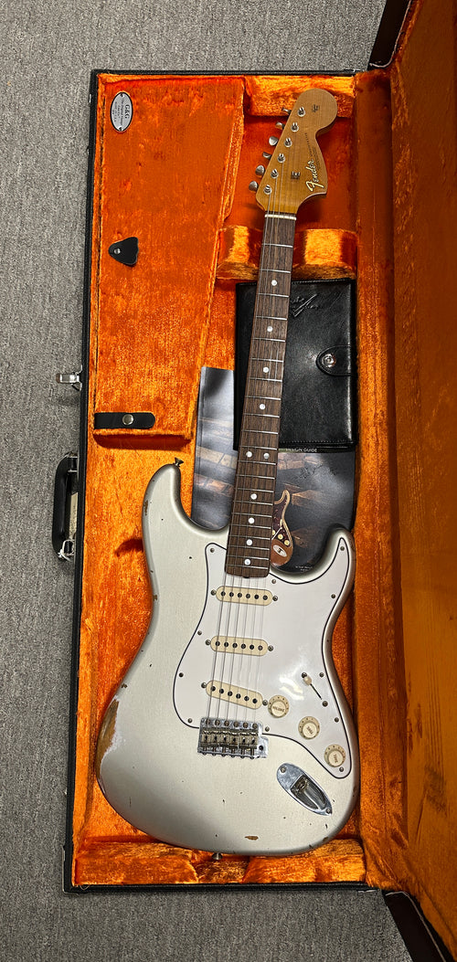Used Fender Custom Shop Empire 67 Stratocaster Relic (2019) - Inca Silver #43727 with Original Hard Case
