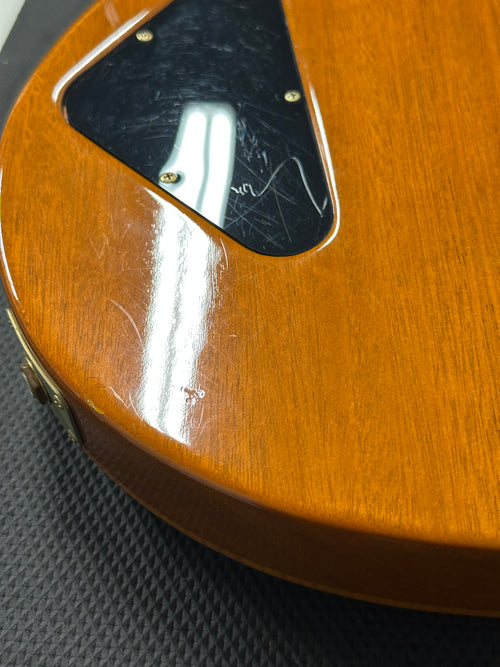 Used Gibson Les Paul Standard Double Cut Plus (2002) - Trans Amber #62446 with Original Hard Case