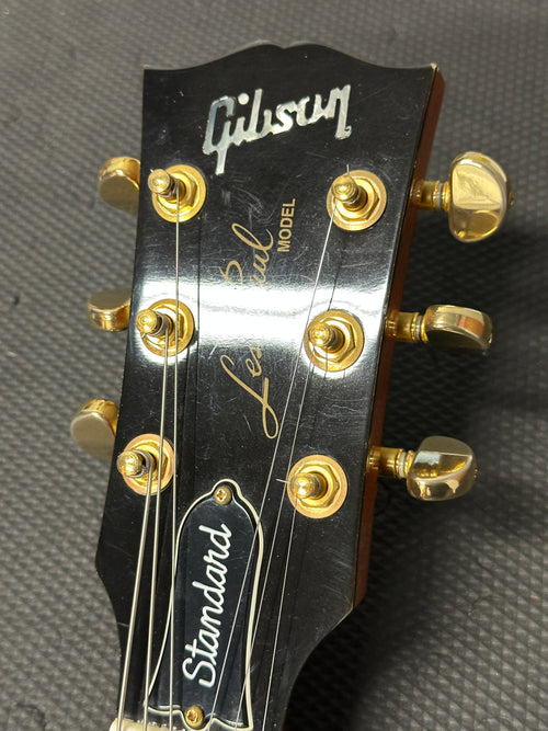 Used Gibson Les Paul Standard Double Cut Plus (2002) - Trans Amber #62446 with Original Hard Case