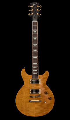 Used Gibson Les Paul Standard Double Cut Plus (2002) - Trans Amber #62446 with Original Hard Case