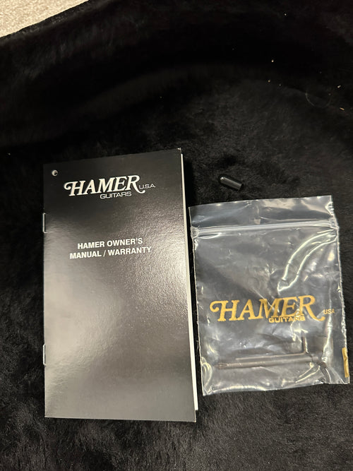 Used Hamer Custom Shop Monaco SuperPro (2007) - Transparent Black #55378 with Original Hard Case