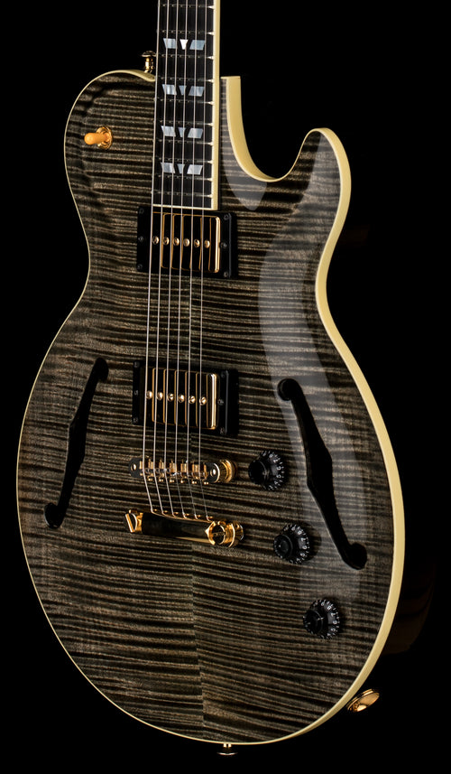 Used Hamer Custom Shop Monaco SuperPro (2007) - Transparent Black #55378 with Original Hard Case