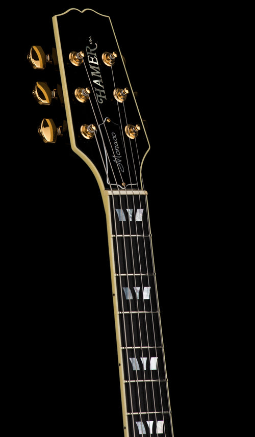 Used Hamer Custom Shop Monaco SuperPro (2007) - Transparent Black #55378 with Original Hard Case