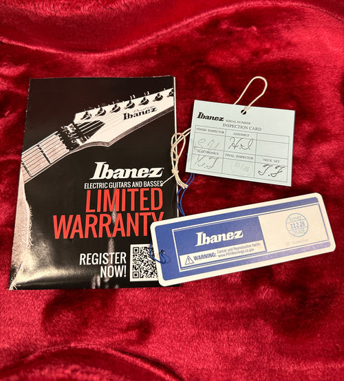 Used Ibanez Prestige Josh Smith Signature FLATV1 (2022) - Black #09615 with Original Hard Case