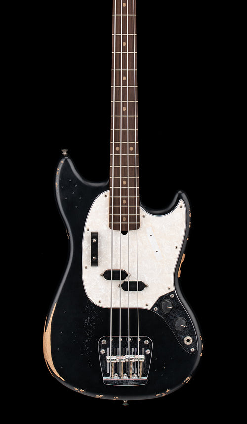 Fender JMJ Road Worn Mustang Bass - Black #68695