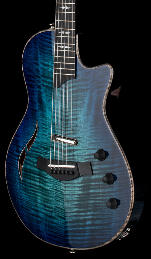 Taylor Custom #37 T5z Smoky Maple/Urban Ash - Midnight Sapphire Shaded Edgeburst #14122