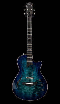 Taylor Custom #37 T5z Smoky Maple/Urban Ash - Midnight Sapphire Shaded Edgeburst #14122