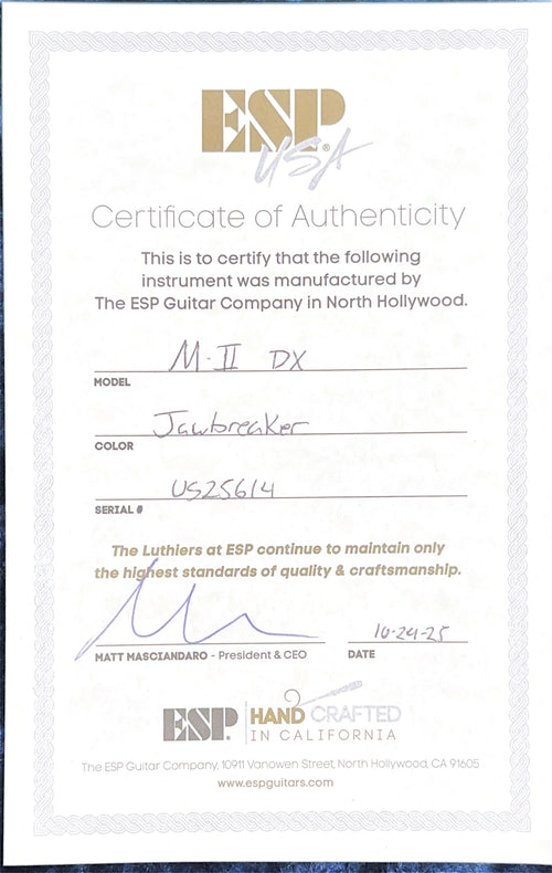 ESP M-II DX USA - Jawbreaker #25614