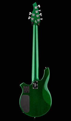 Used Ernie Ball Music Man Bongo 6 HS (2013) - Emerald Green Sparkle #43092 with Original Hard Case