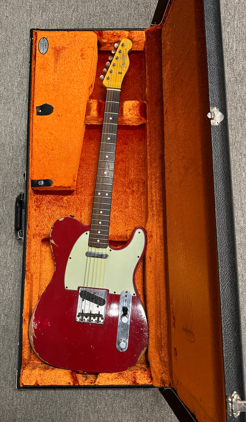 Used Fender Custom Shop 1963 Telecaster Relic (2014) - Dakota Red #74978 with Original Hard Case