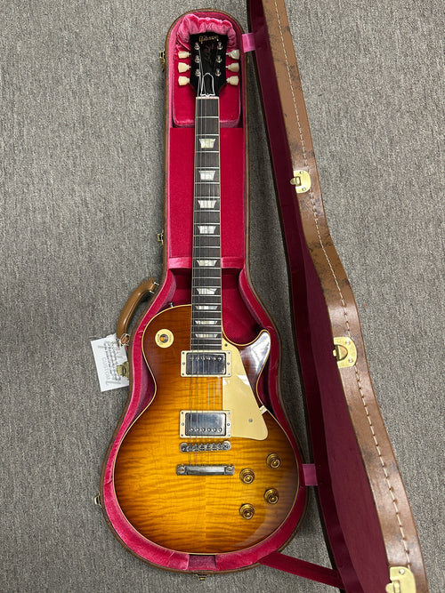 Used Gibson Custom Shop 1959 Les Paul Standard Chambered VOS (2024) - Tejas Burst #43503 with Original Hard Case