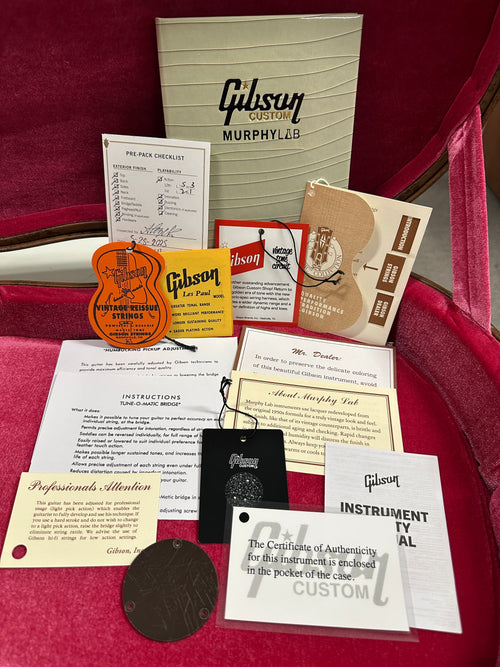 Used Gibson Custom Shop 1957 Les Paul Goldtop Darkback Murphy Lab Light Aged (2025) - Double Gold #75908 with Original Hard Case