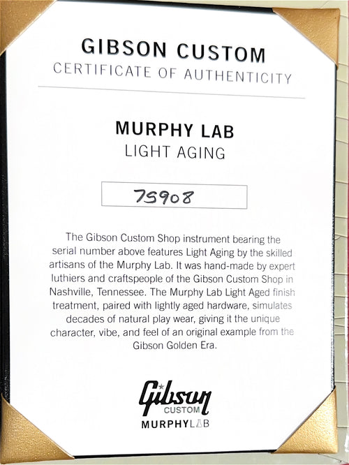 Used Gibson Custom Shop 1957 Les Paul Goldtop Darkback Murphy Lab Light Aged (2025) - Double Gold #75908 with Original Hard Case
