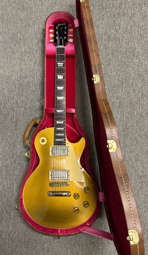 Used Gibson Custom Shop 1957 Les Paul Goldtop Darkback Murphy Lab Light Aged (2025) - Double Gold #75908 with Original Hard Case