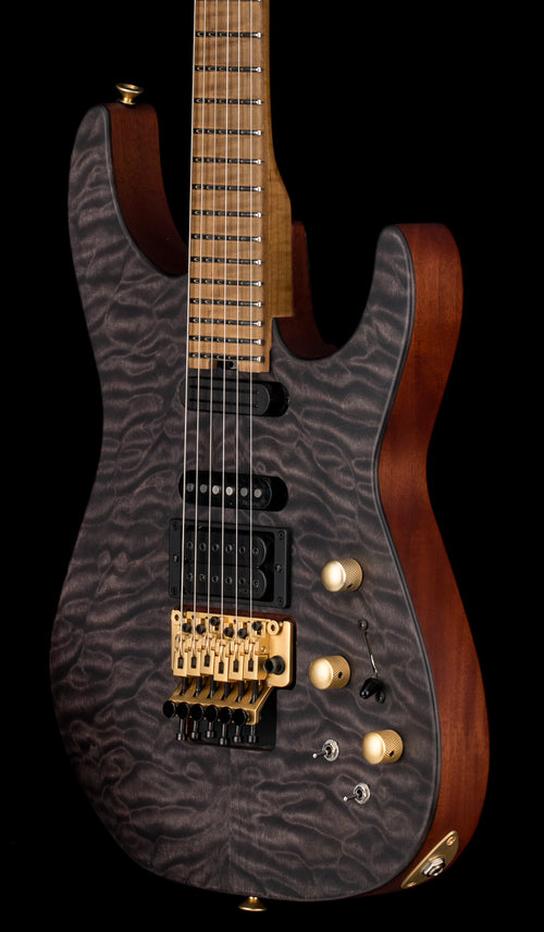 Used Jackson USA Phil Collen PC1 Satin Stain (2018) - Satin Transparent Black #9073 with Original Hard Case