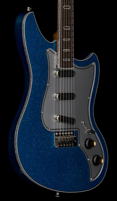 Used Kauer Electroliner (2023 NAMM) - Poseidon Blue Flake #137 with Gig Bag
