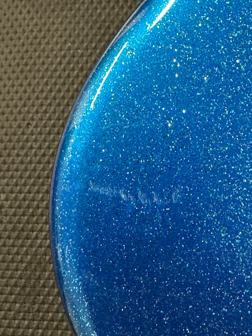 Used Kauer Electroliner (2023 NAMM) - Poseidon Blue Flake #137 with Gig Bag