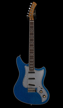 Used Kauer Electroliner (2023 NAMM) - Poseidon Blue Flake #137 with Gig Bag