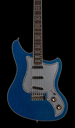 Used Kauer Electroliner (2023 NAMM) - Poseidon Blue Flake #137 with Gig Bag