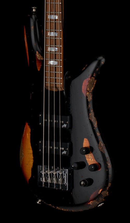 Used Spector Custom Shop NS-2 Kelly's Relic (2025) - Black/Sunburst #2066 with Original Hard Case