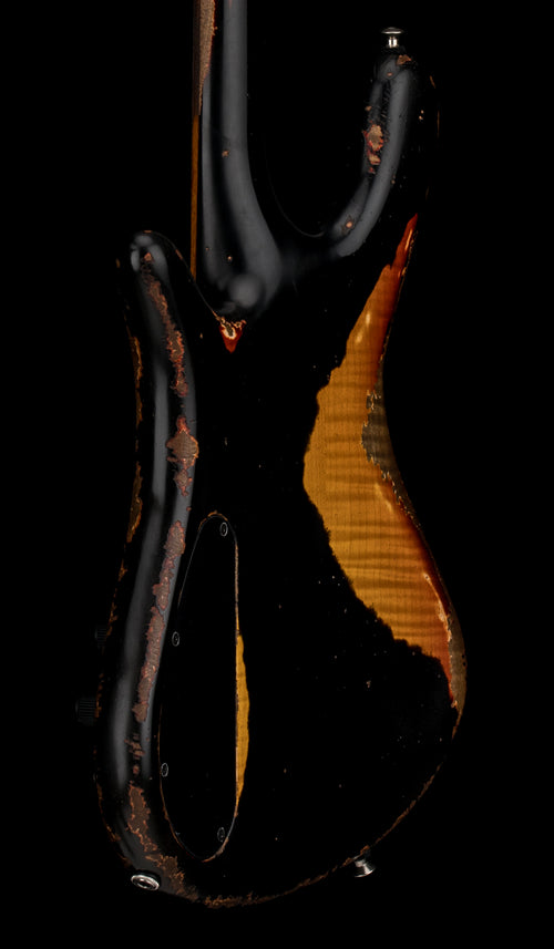 Used Spector Custom Shop NS-2 Kelly's Relic (2025) - Black/Sunburst #2066 with Original Hard Case