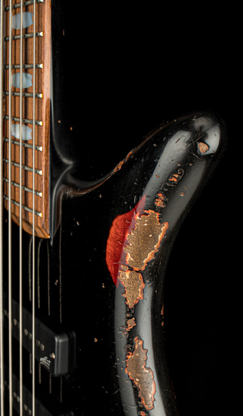 Used Spector Custom Shop NS-2 Kelly's Relic (2025) - Black/Sunburst #2066 with Original Hard Case