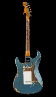 Fender Custom Shop Limited Edition Red Hot Strat Super Heavy Relic - Super Faded Aged Lake Placid Blue #83541