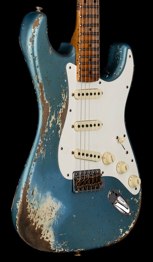 Fender Custom Shop Limited Edition Red Hot Strat Super Heavy Relic - Super Faded Aged Lake Placid Blue #83541