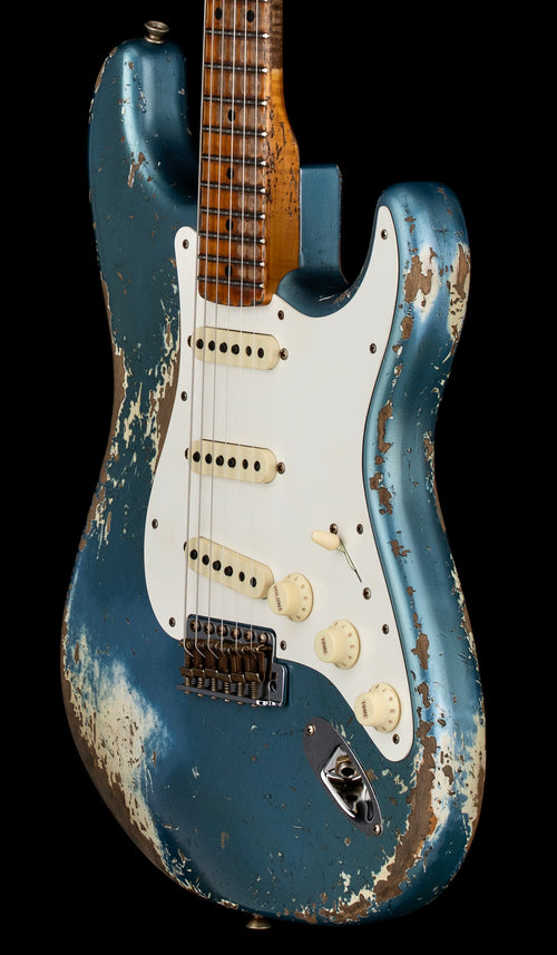 Fender Custom Shop Limited Edition Red Hot Strat Super Heavy Relic - Super Faded Aged Lake Placid Blue #83541