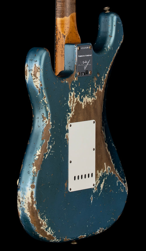 Fender Custom Shop Limited Edition Red Hot Strat Super Heavy Relic - Super Faded Aged Lake Placid Blue #83541