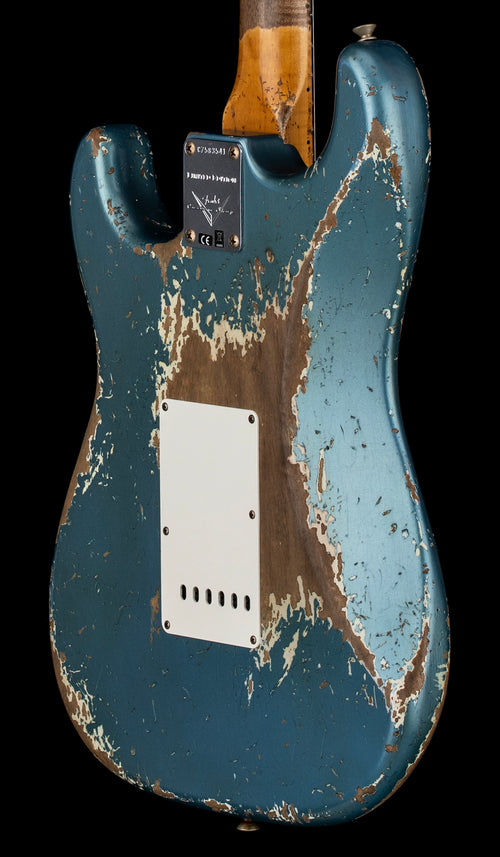 Fender Custom Shop Limited Edition Red Hot Strat Super Heavy Relic - Super Faded Aged Lake Placid Blue #83541