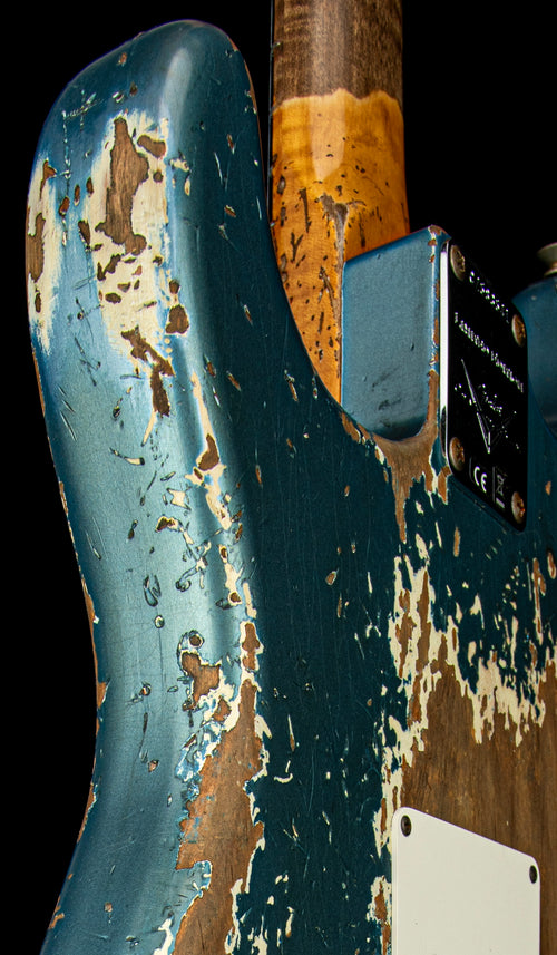 Fender Custom Shop Limited Edition Red Hot Strat Super Heavy Relic - Super Faded Aged Lake Placid Blue #83541