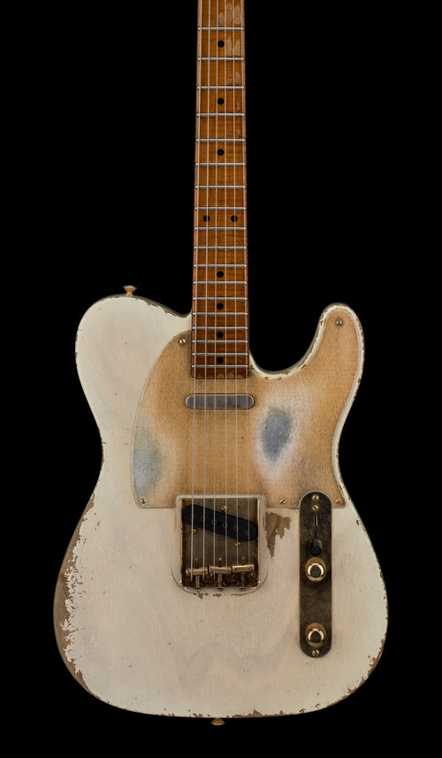 Used Fender Custom Shop Masterbuilt Dale Wilson 50s Telecaster Relic (2019) - White Blonde #18600 with Original Hard Case
