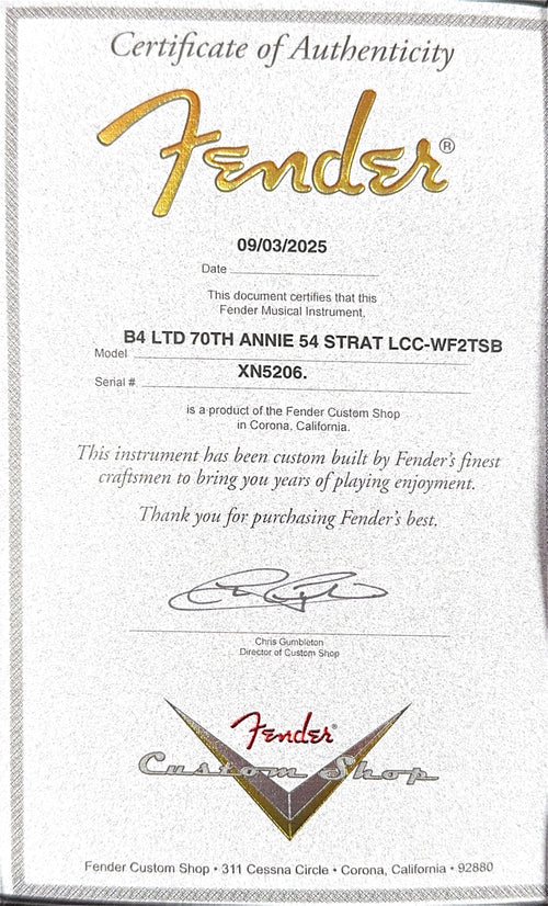 Fender Custom Shop Limited Edition 70th Anniversary 1954 Stratocaster Journeyman Relic - Wide Fade 2 Tone Sunburst #5206