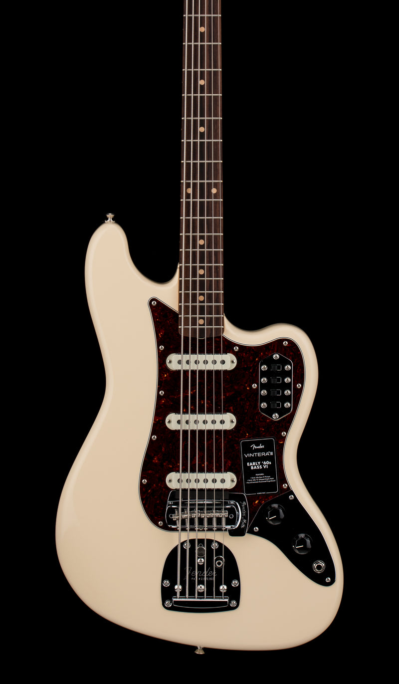 Fender Vintera III Early '60s Bass VI - Olympic White #18507