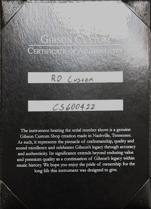 Gibson Custom Shop RD Custom - Ebony #00422