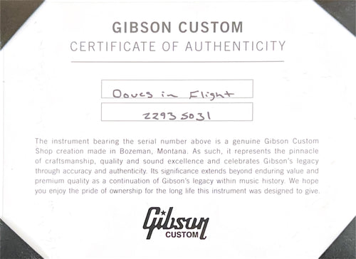 Gibson Custom Shop Doves In Flight - Antique Natural #35031