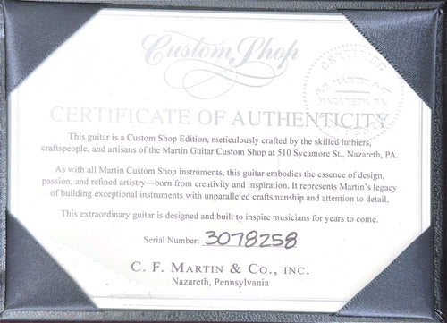 Martin Custom Shop 00-28 Style Pale Moon Ebony #78258 (Empire Music Spec)