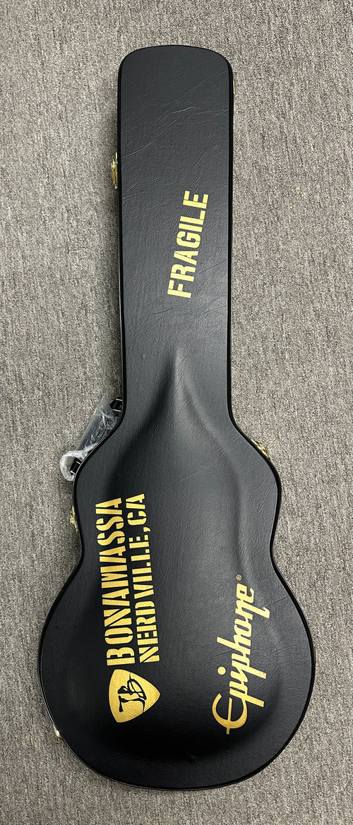 Used Epiphone Joe Bonamassa 1959 Les Paul Custom (2025) - Antique Ebony #26562 with Original Hard Case