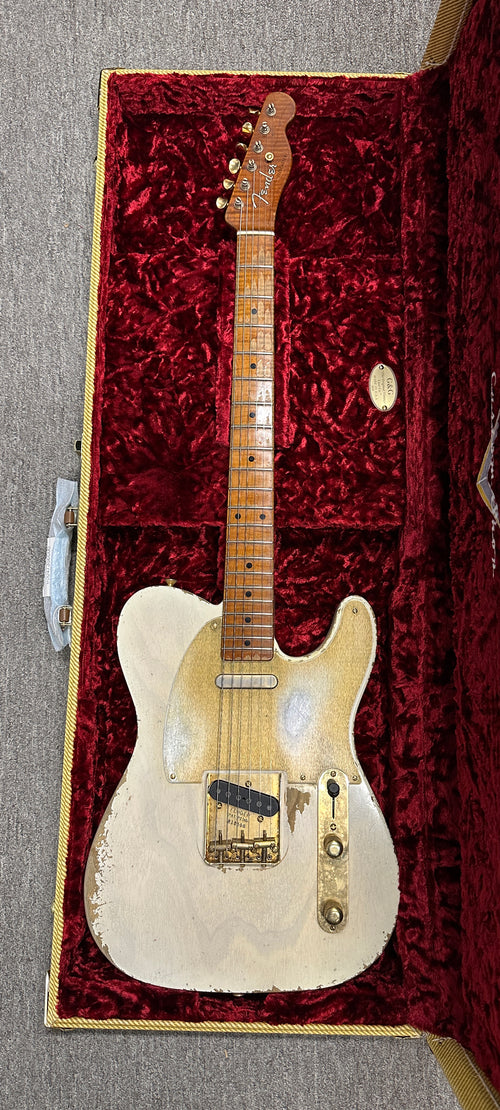 Used Fender Custom Shop Masterbuilt Dale Wilson 50s Telecaster Relic (2019) - White Blonde #18600 with Original Hard Case