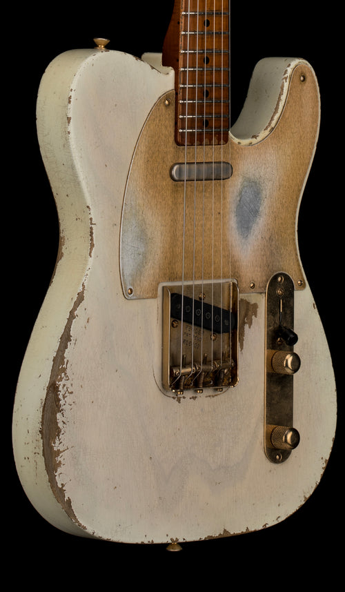 Used Fender Custom Shop Masterbuilt Dale Wilson 50s Telecaster Relic (2019) - White Blonde #18600 with Original Hard Case