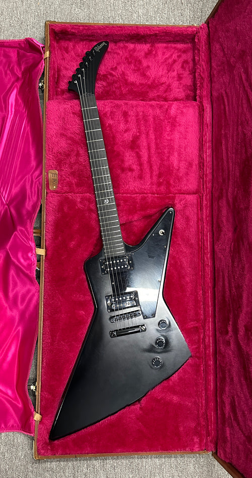 Used Gibson Explorer Gothic (2001) - Satin Black  #81335 with Original Hard Case