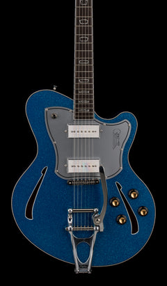 Used Kauer Super Chief (2023 NAMM) - Poseidon Blue Flake #119 with Gig Bag