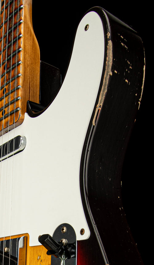 Fender Custom Shop Ltd '58 Telecaster Heavy Relic - Faded Aged Chocolate 3-Tone Sunburst #81616