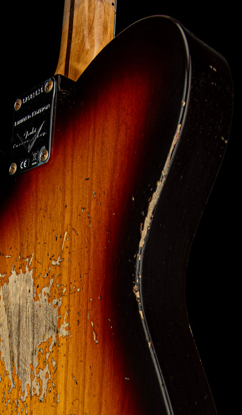 Fender Custom Shop Ltd '58 Telecaster Heavy Relic - Faded Aged Chocolate 3-Tone Sunburst #81616