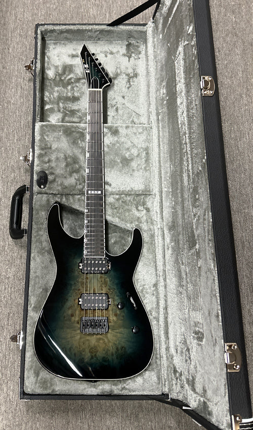 ESP E-II M-II HT - Mercury Blue Burst #ES1252243 (Factory Demonstration Model)