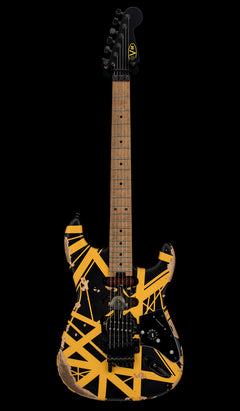 EVH Limited Edition Striped Series Frankie Aged - Black and Yellow #01164