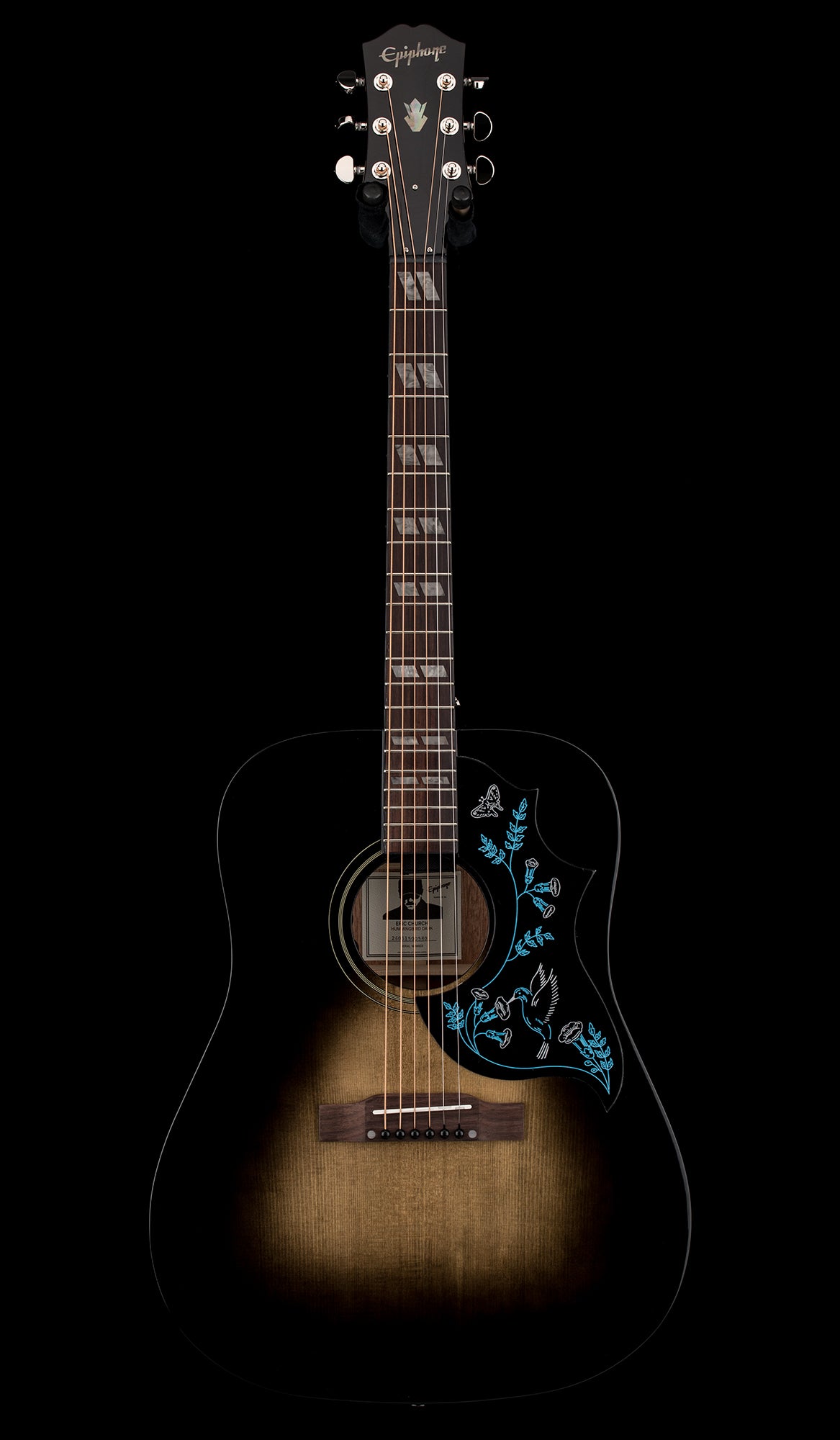 Epiphone Eric Church Hummingbird Dark - Cobra Burst #00580
