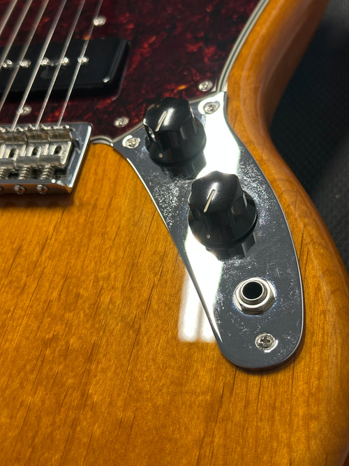 Used Fender Player Mustang 90 (2022) - Aged Natural #52686 with Gig Bag